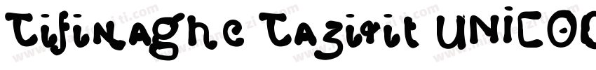 Tifinaghe Tazirit UNICODE字体转换